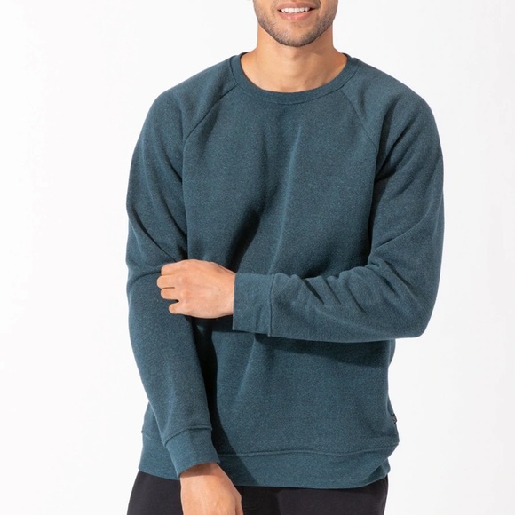 NWT Dark Green Long Sleeve Raglan Sweatshirt - Picture 3 of 5